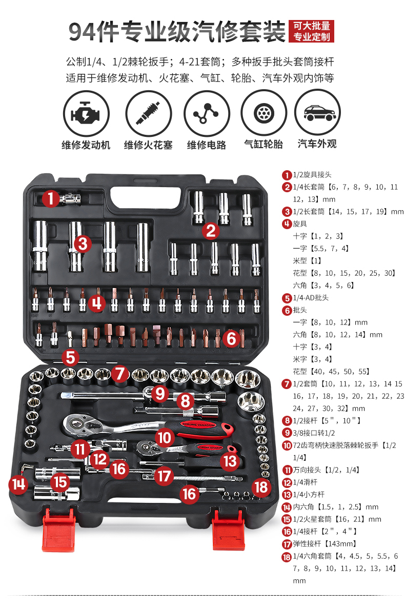 汽修維護(hù)工具,多用手動(dòng)工具箱