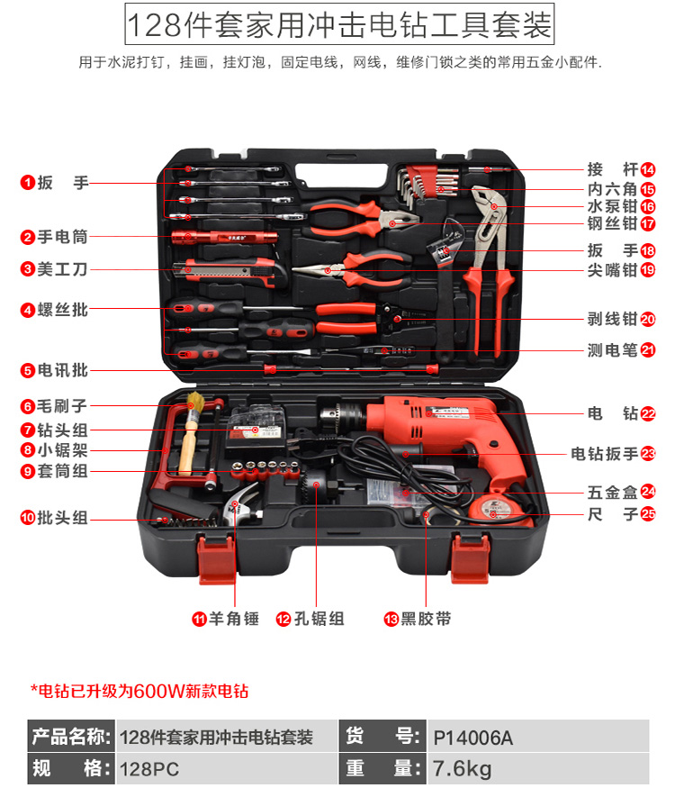 家庭用電動(dòng)工具套裝